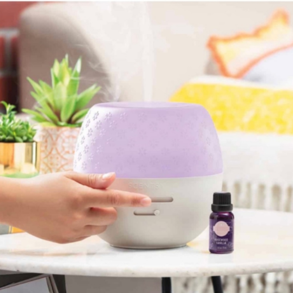 NIB Scentsy Fleur Gray Deluxe Diffuser